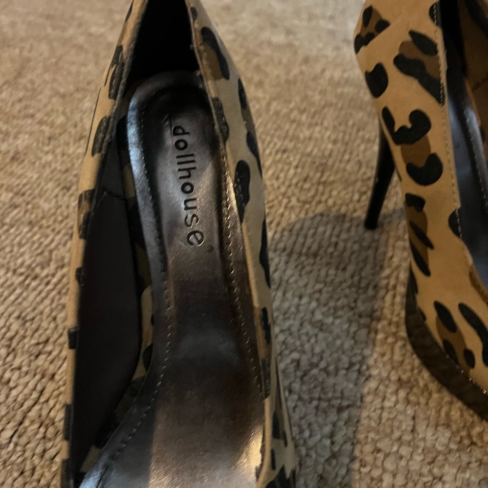 Leopard high heels
